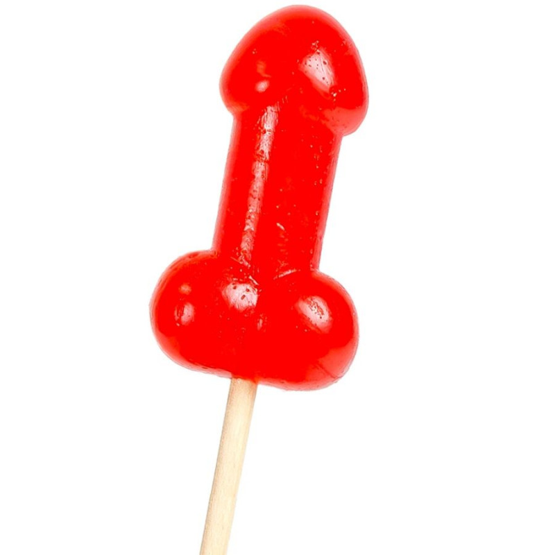 Piruleta Pene Caramelo Cereza con Efecto Calor Picante