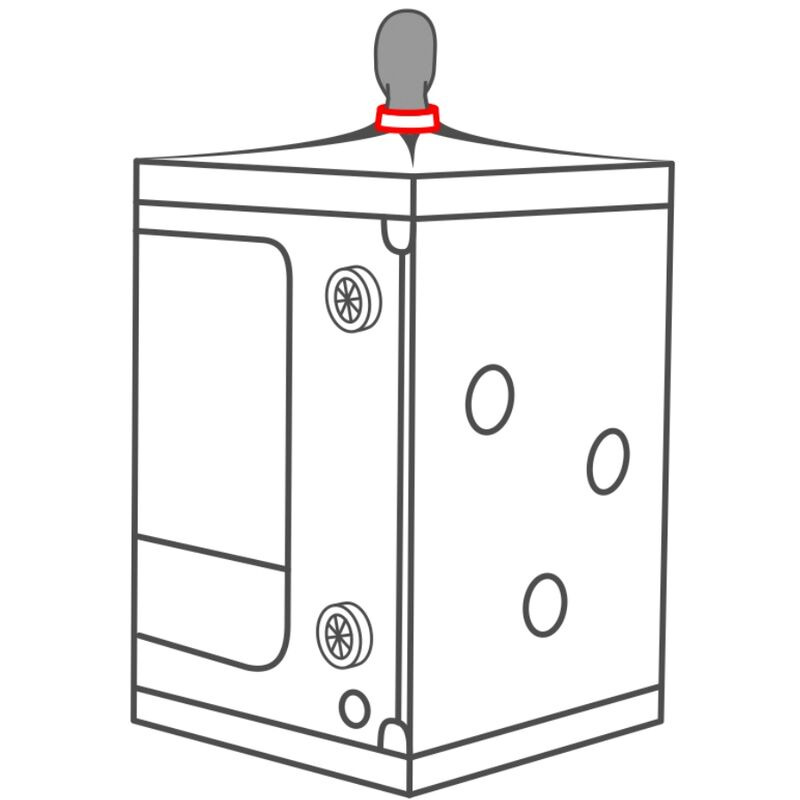 Kink Club Cabina Scandale Negro y Rojo