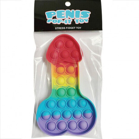 Juguete Antiestrés Penis Pop-IT Multicolor
