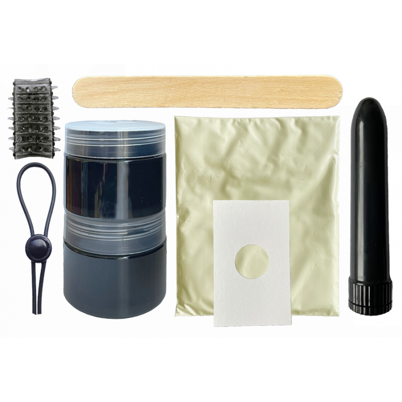 Kit Clonador de Pene con Vibración Negro