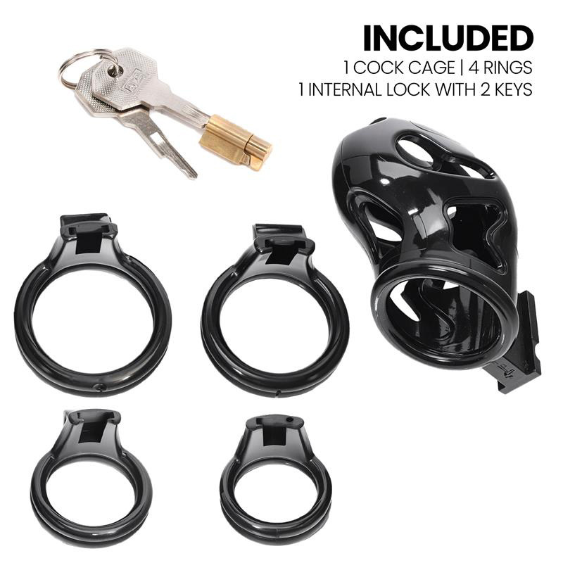 Parole Jaula para el Pene con Candado Interno