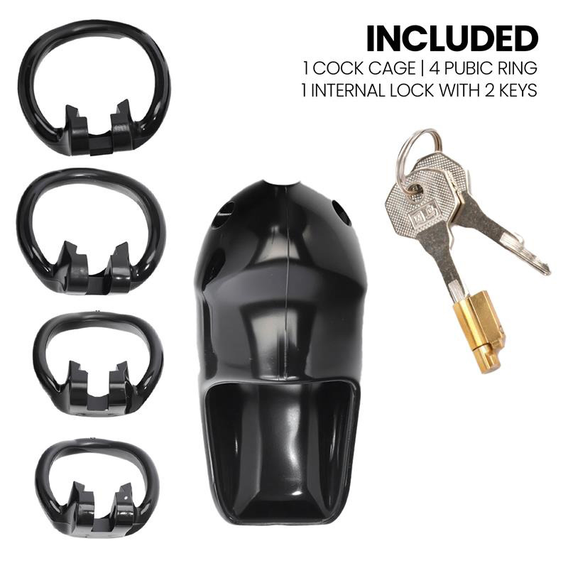 Guard Jaula para el Pene con Candado Interno Talla S