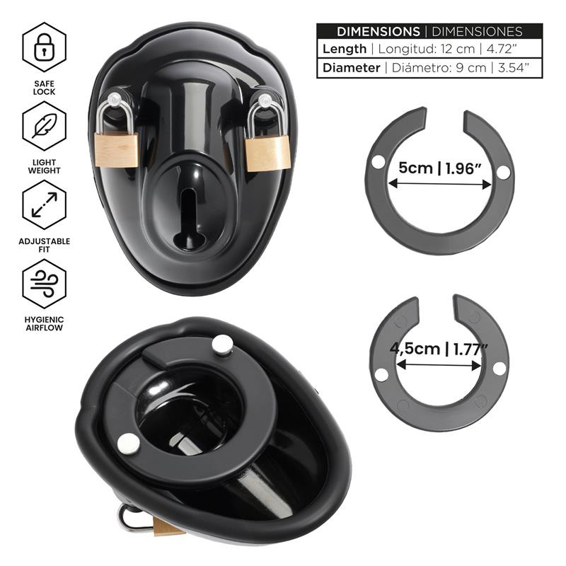 Inmate Jaula para el Pene con Espaciadores