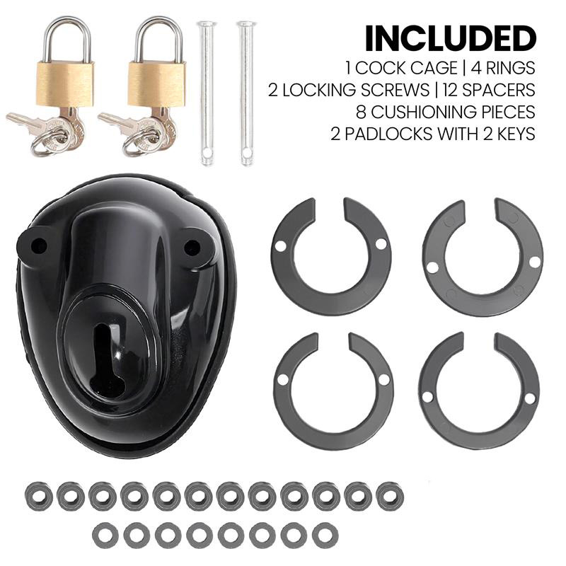 Inmate Jaula para el Pene con Espaciadores