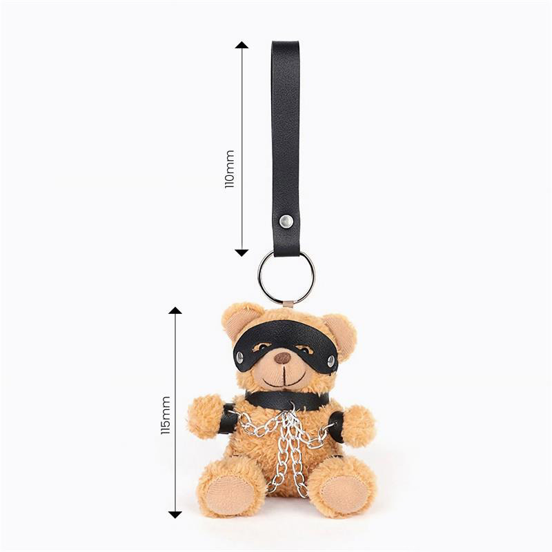 Bubu Llavero de Osito BDSM con Cadenas