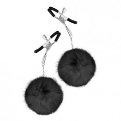Pinzas Regulables con Pompon Negra