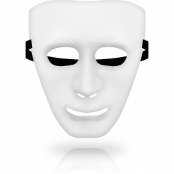 Masks Máscara Blanca Talla Única