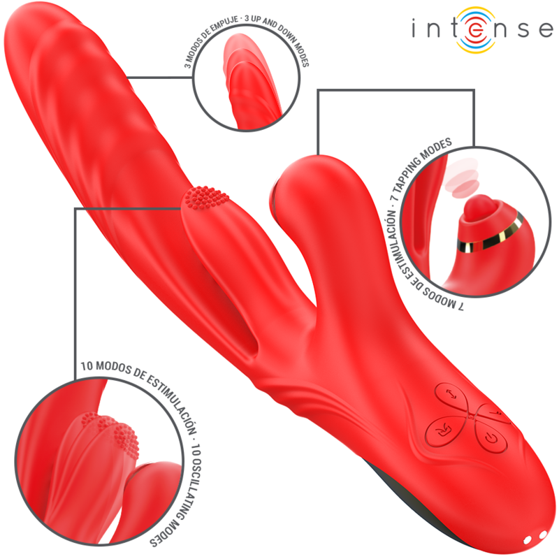 Rosalia Vibrador Multifuncion Rojo