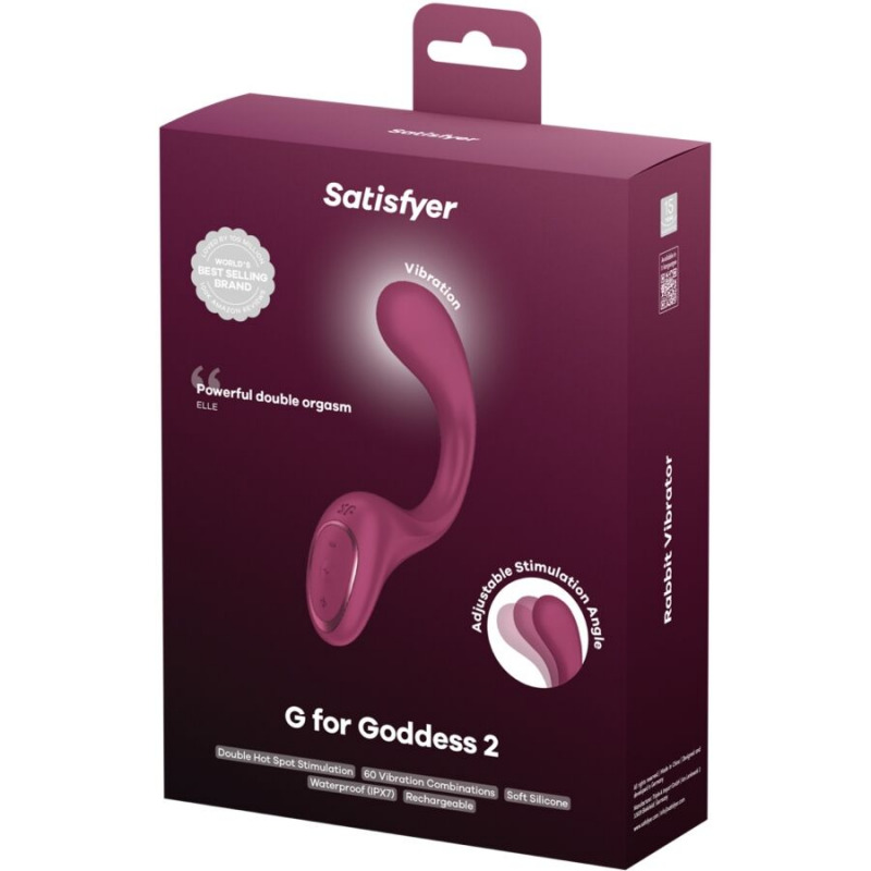 G for Goddess 2 Vibrador Rabbit Burdeos