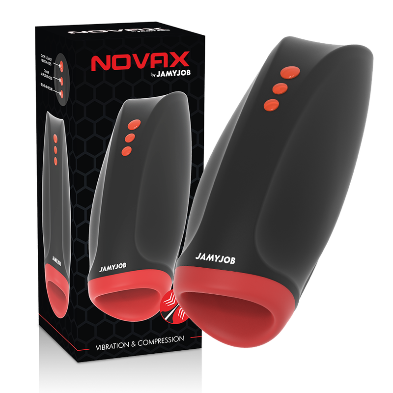 Novax Masturbador con Vibración y Compresión
