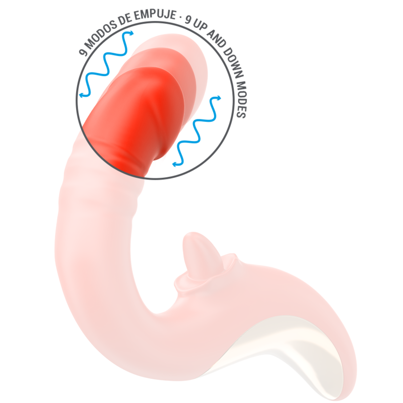 Paulina Vibrador y Estimulador Rojo
