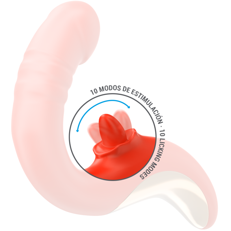 Paulina Vibrador y Estimulador Rojo