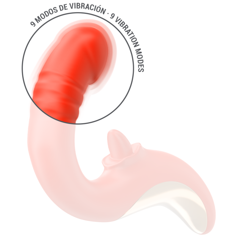 Paulina Vibrador y Estimulador Rojo