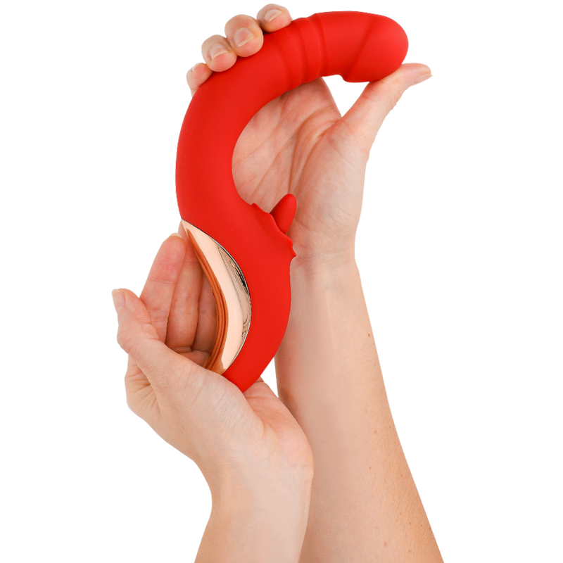 Paulina Vibrador y Estimulador Rojo