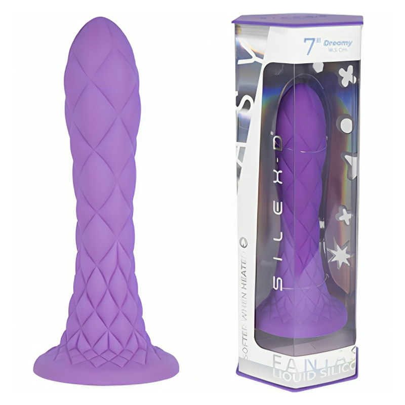 Dreamy Dildo Fantasy Termorreactivo Violeta 18,5 cm