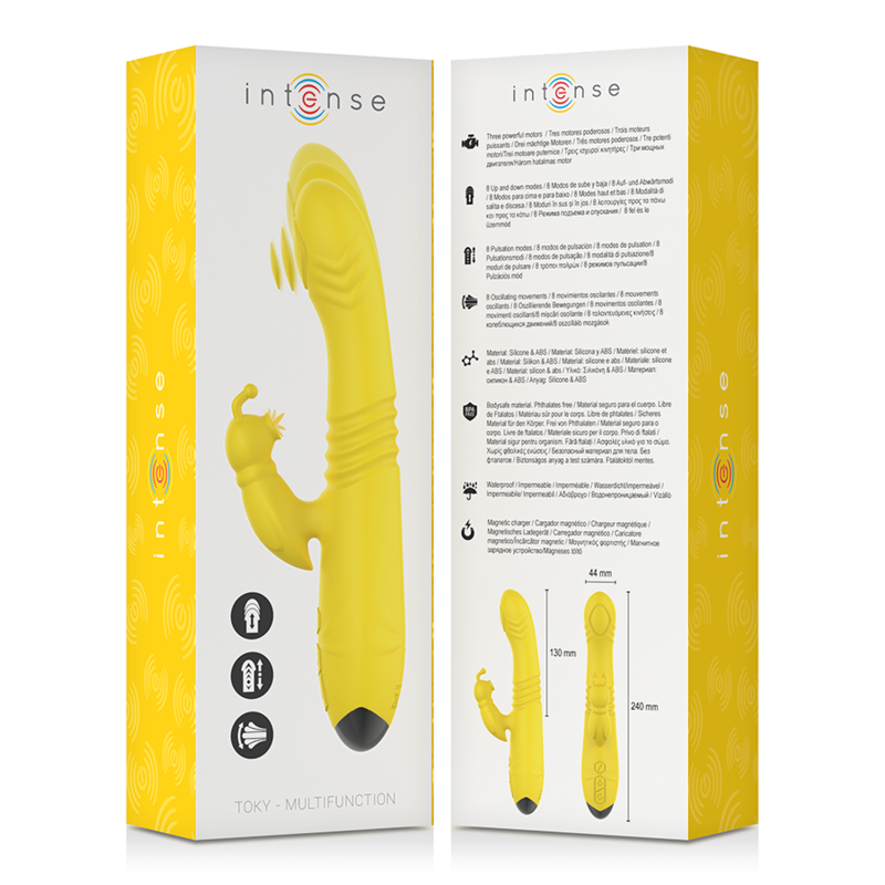 Toky Vibrador Multifuncion Amarillo