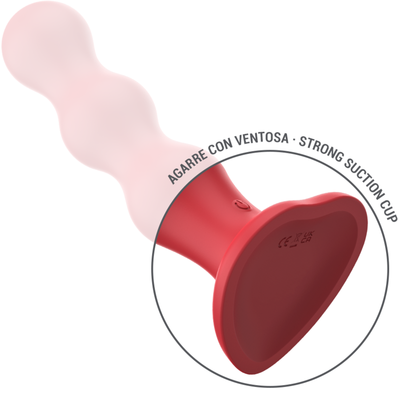 Cody Vibrador Rojo con Control Remoto