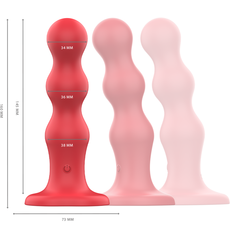 Cody Vibrador Rojo con Control Remoto