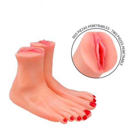 Gabbie Masturbador de Dos Piezas en Forma de Pie