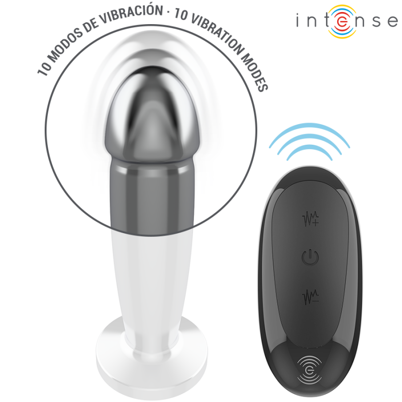 Plug Anal Metal Dildo Talla M Control Remoto