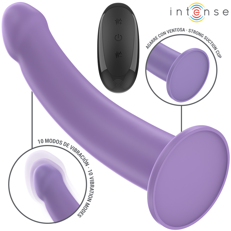Eddie Vibrador Morado Control Remoto
