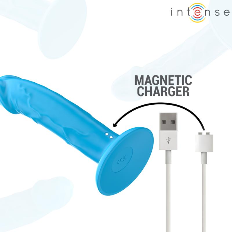 Phoebe Vibrador Realistico Azul Control Remoto