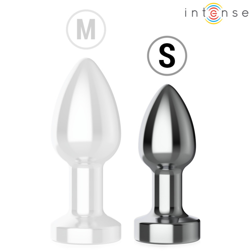 Plug Anal Talla S Metal Vibrador LED Control Remoto