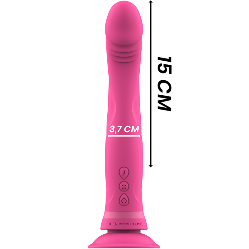 Michelangelo Dildo Vibrador Rosa