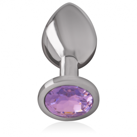 Plug Metálico con Cristal Violeta Talla M