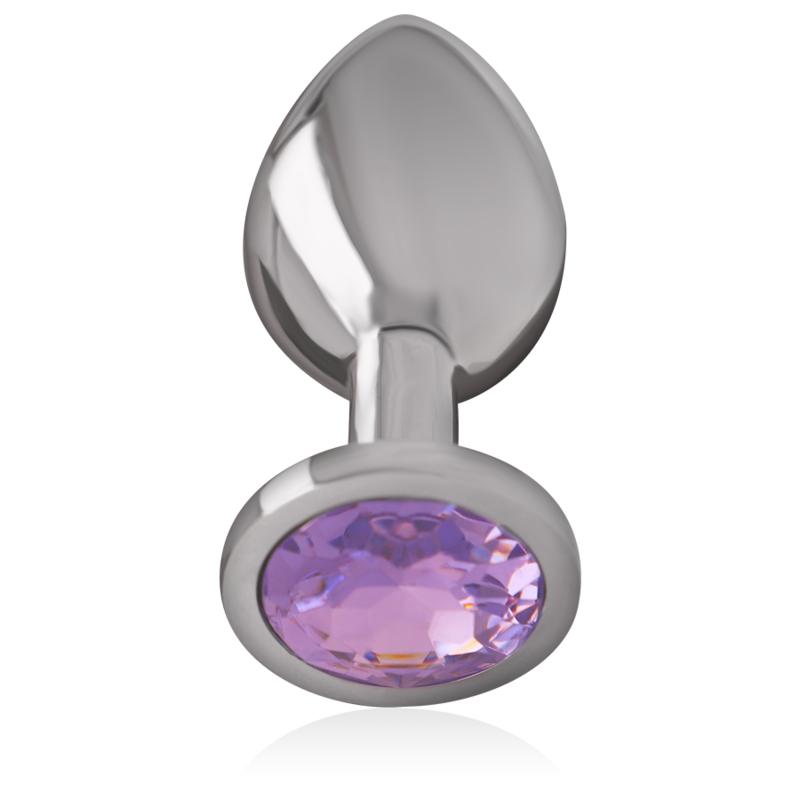 Plug Metálico con Cristal Violeta Talla M