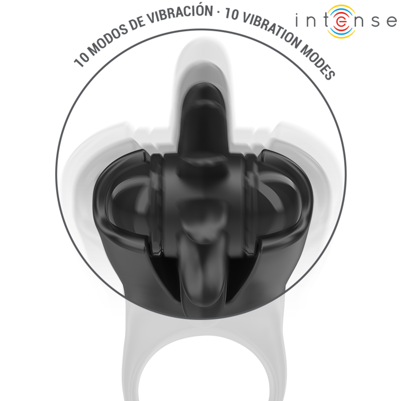 Mabel Anillo Vibrador Negro