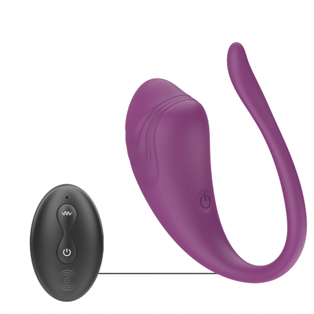 Olivia Huevo Vibrador con Control Remoto Morado