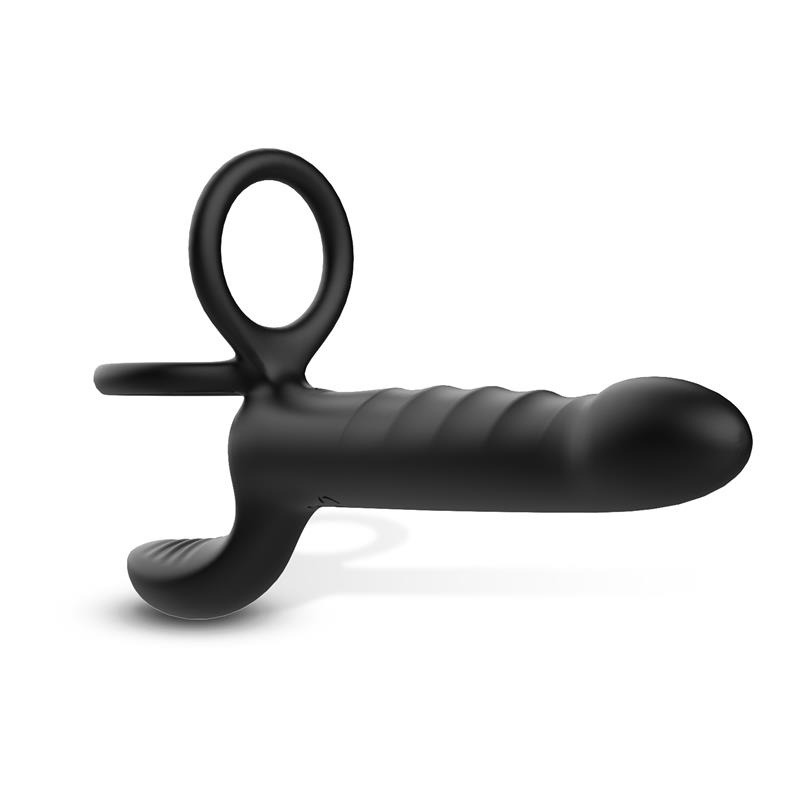 Magnor Dildo con anillo Doble y Estimulador de Testículos