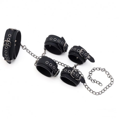 Set de Restricciones con Collar y Esposas
