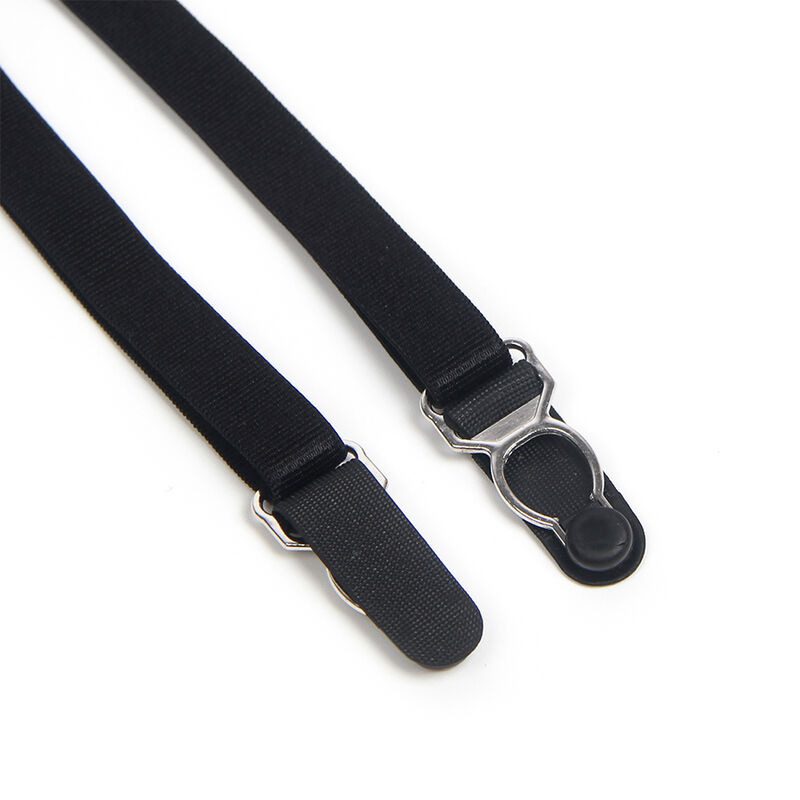 Body de Encaje con Lazos y Ligueros Negro