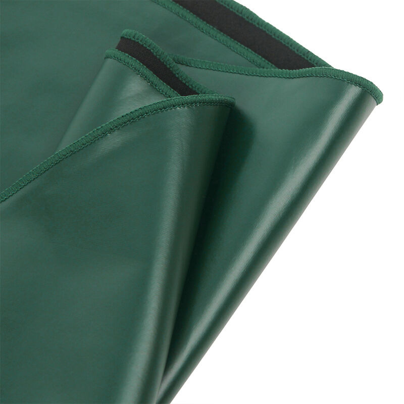 Vestido con Tirantes de Cuero Verde