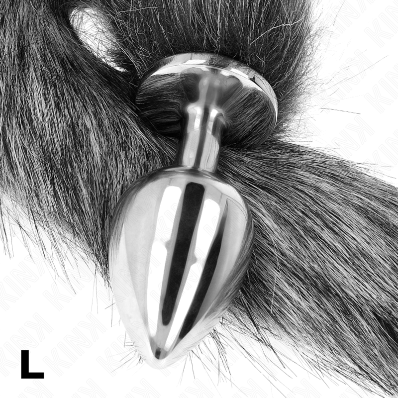 Plug Anal Cola Plateada