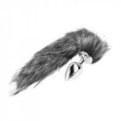 Plug Anal Cola Plateada