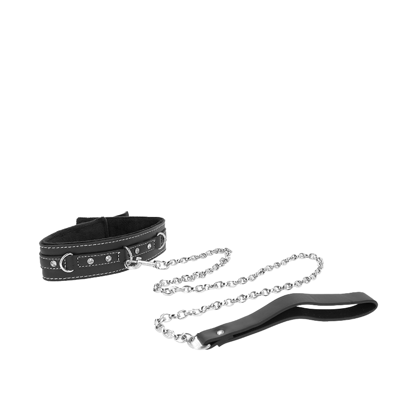 Collar Con Correa Diamantes