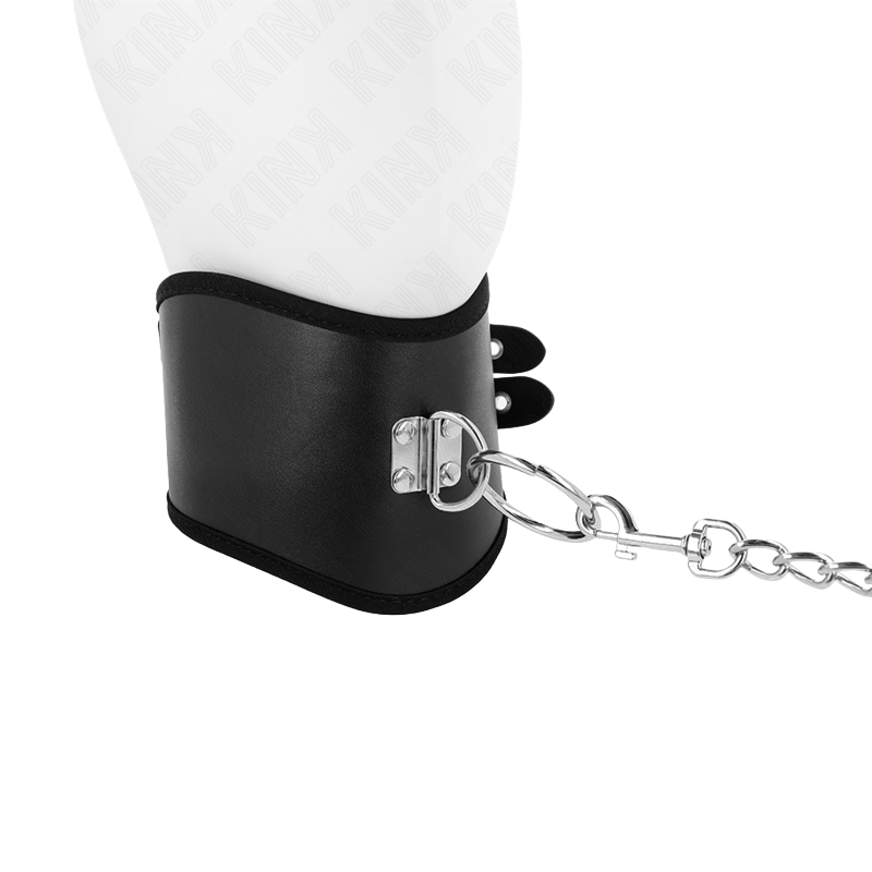 Collar con Correa Ancho Negro