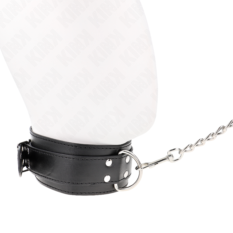 Collar con Correa Hebillas Plateadas