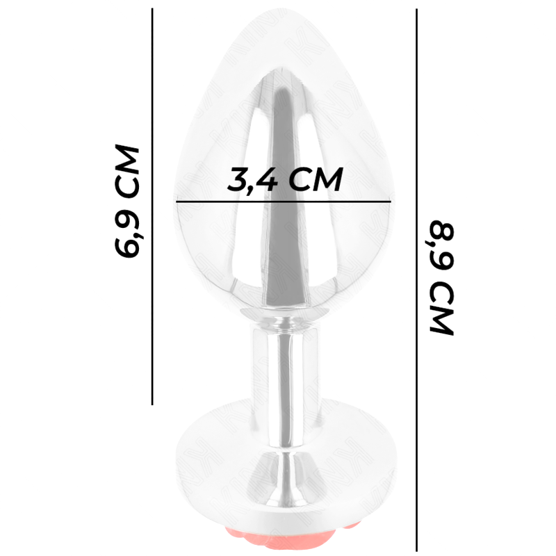 Plug Anal Rosa Roja Talla M