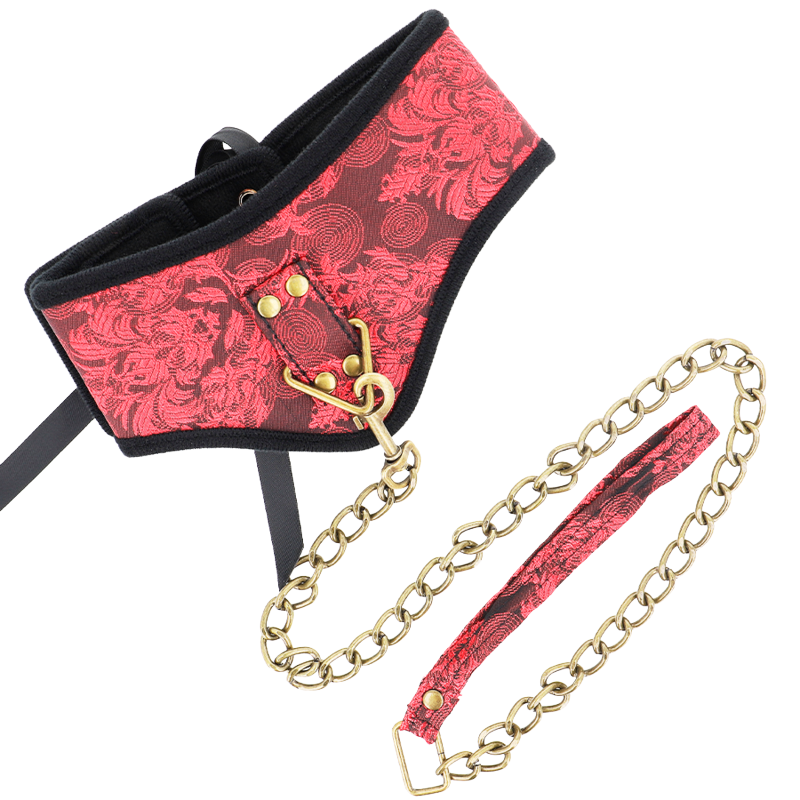 Collar con Correa de Encaje Modelo Scandal
