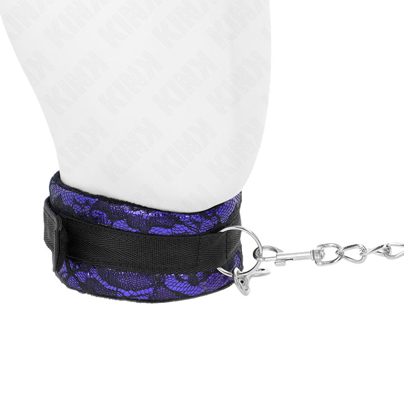 Collar con Correa Corto de Encaje con Ribete