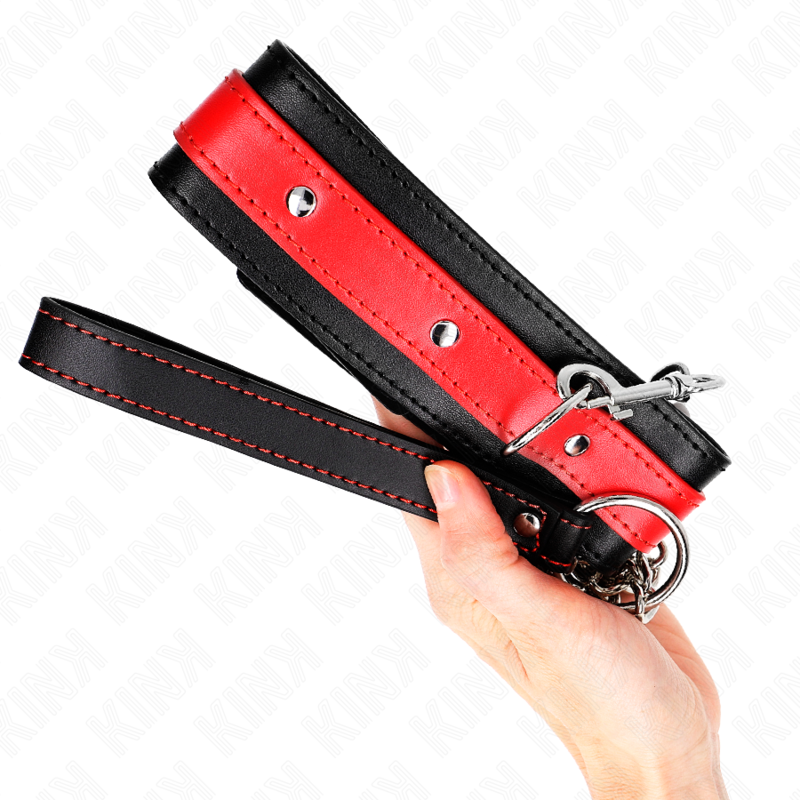 Collar Con Correa Rojo