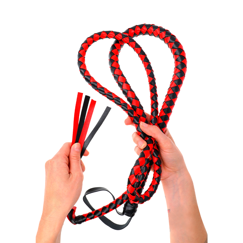 Látigo de Serpiente Largo Rojo