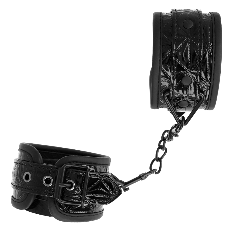 Muñequeras con Patrón de Diamantes Negro