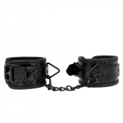 Muñequeras con Patrón de Diamantes Negro