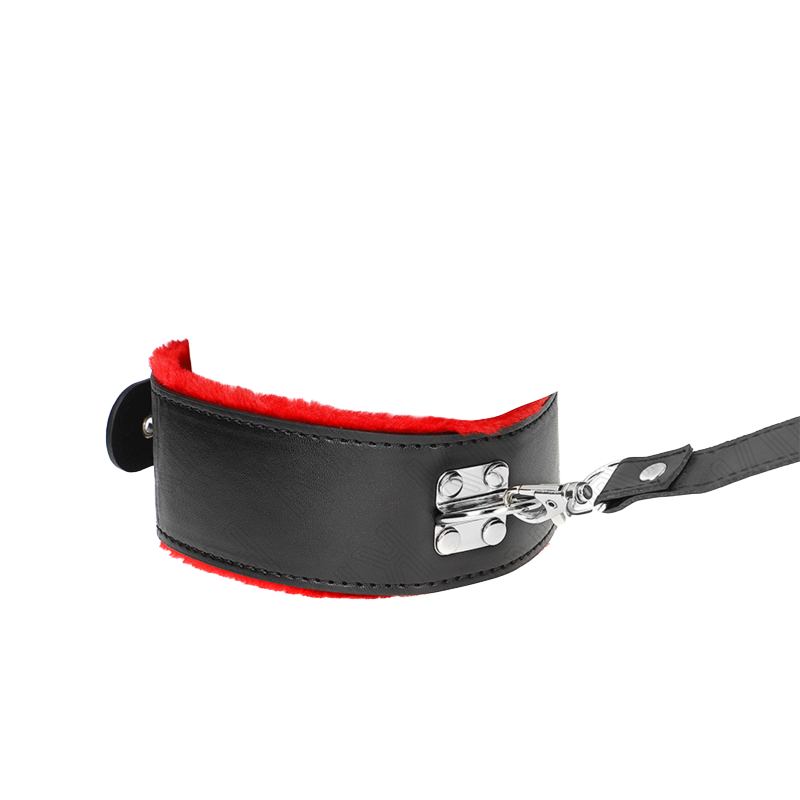 Collar con Correa Rojo