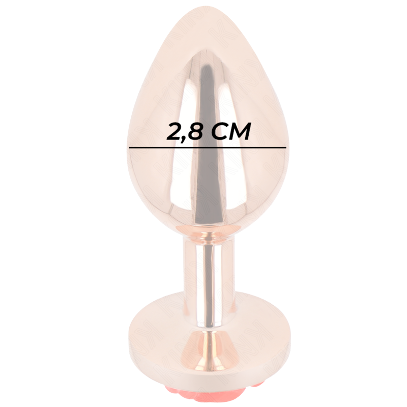 Plug Anal Oro Rosado Rosa Roja